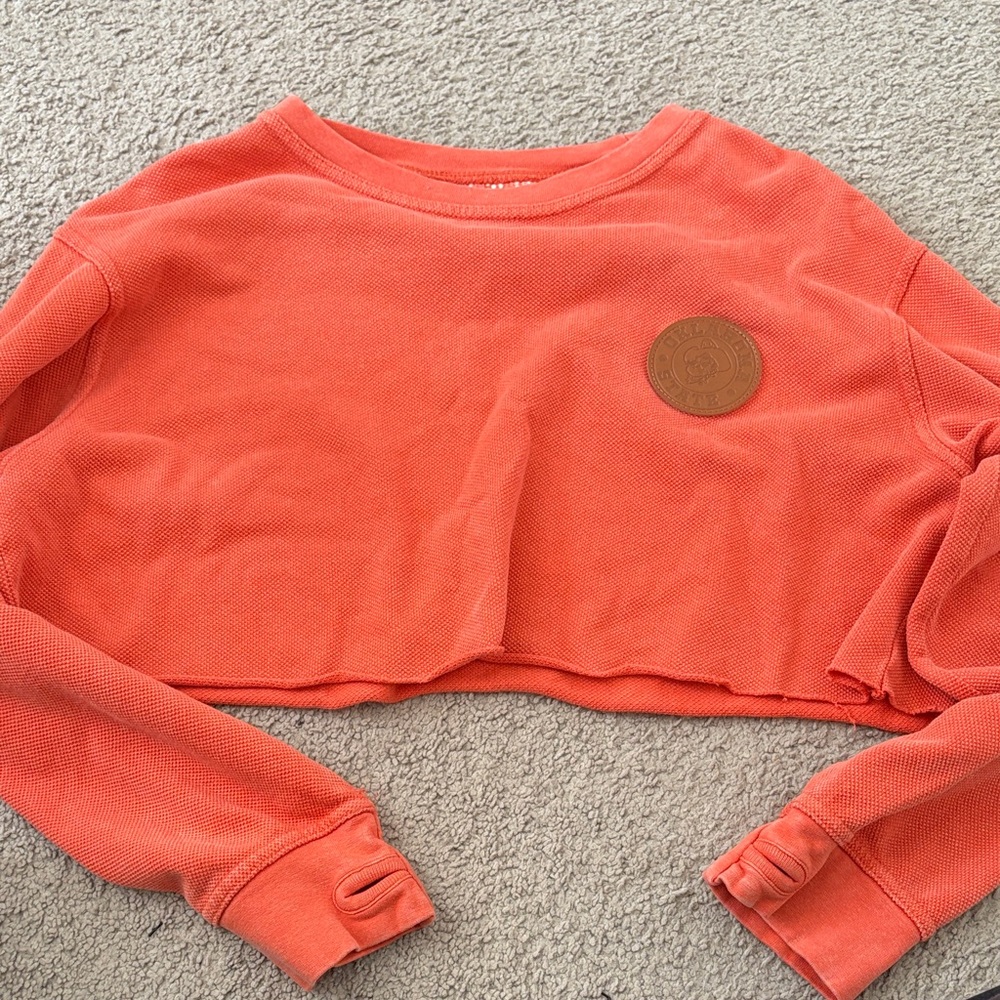 Pressbox Women's Orange Cropped Sweater